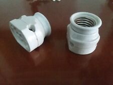 portalampada in ceramica e27 vero vintage muro o tetto doppio ingresso / uscita