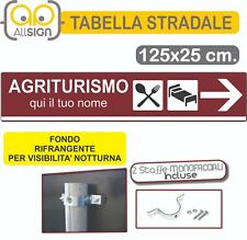 Tabella Stradale ferro 125x25