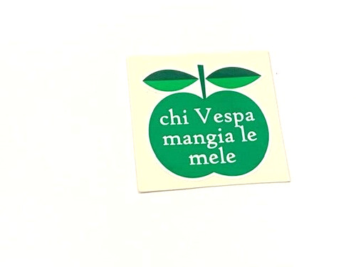 Adesivo chi vespa mangia - vespa, le