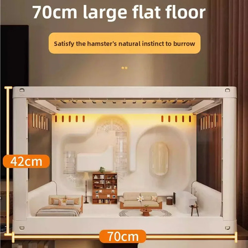 Large luxury hamster cage - hamster,