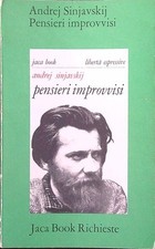 PENSIERI IMPROVVISI SINJAVSKIJ ANDREJ JACA BOOK 1975 RICHIESTE BROSSURA