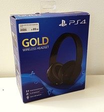 Gold Wireless Cuffie Gaming Headset PS4 Bluetooth Sony PlayStation 4 - Originali