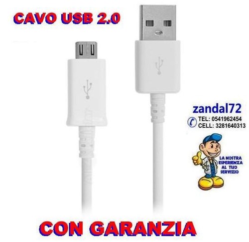 Cavo dati micro usb - micro, bianco
