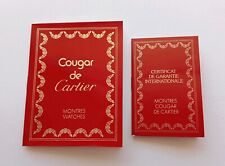 CARTIER Guarantee Warranty Set (Unwritten) per COUGAR - Anni '90