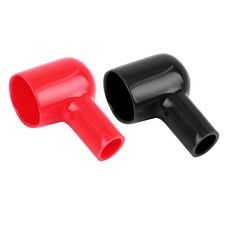 2pcs 44mm Long Noir Rouge
