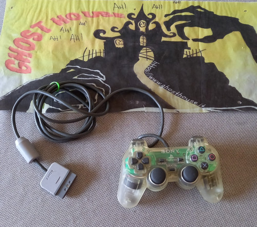 Ps1 dualshock trasparente - ps1,