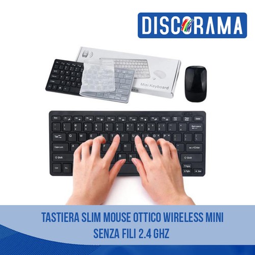 Tastiera slim mouse ottico - tastiera,