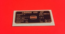 Laverda 125 2T etichetta