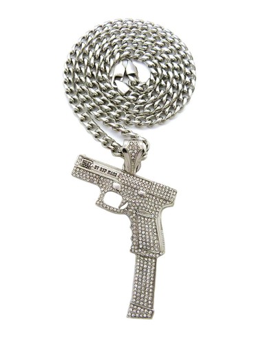 Ciondolo ice bling glizzy gang - ciondolo,