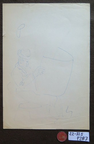 Vecchio disegno bozzetto - vecchio, su