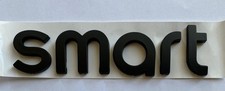 Smart Stemma logo scritta baule posteriore nero satinato