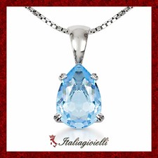Collana Goccia Acquamarina in