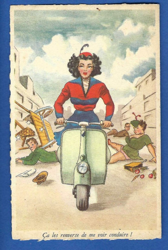 Scooter fumetto vespa