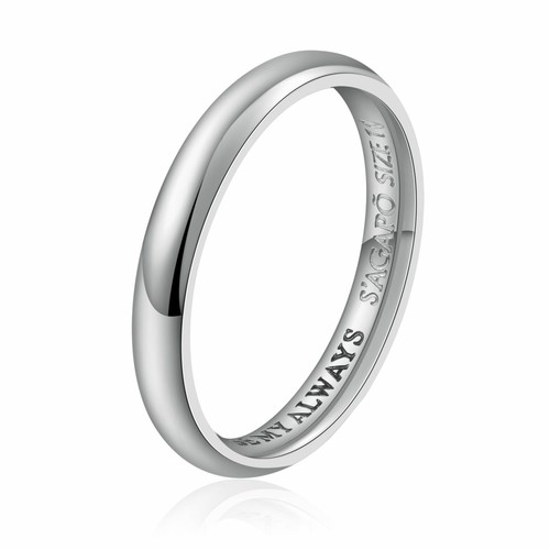 Anello fedina uomo acciaio - anello,