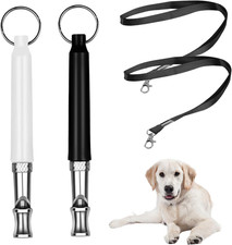 Confezione Da 2 Fischietto per Cani Ad Alta Frequenza Silenzioso, a Ultrasuoni C