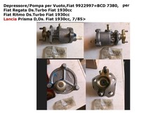 Depressore/Pompa per Vuoto,Fiat,Fiat Ritmo/Regata Ds.Turbo 1930cc,Lancia Prisma