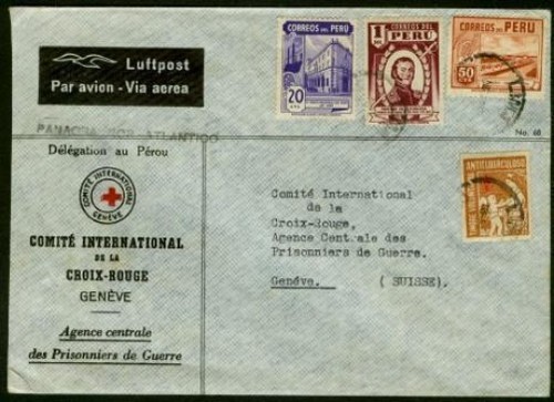 Perù 1941 croce rossa - perù,