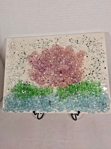 Tela disegno floreale mosaico