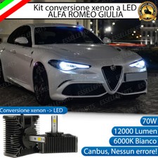KIT LED D5S CONVERSIONE BI XENON BIXENO LED ALFA ROMEO GIULIA 12000 LUMEN 6000K