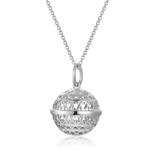 Collana argento 925 rodiato - collana,