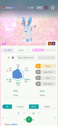 Sylveon 6iv shiny pronto per - shiny,