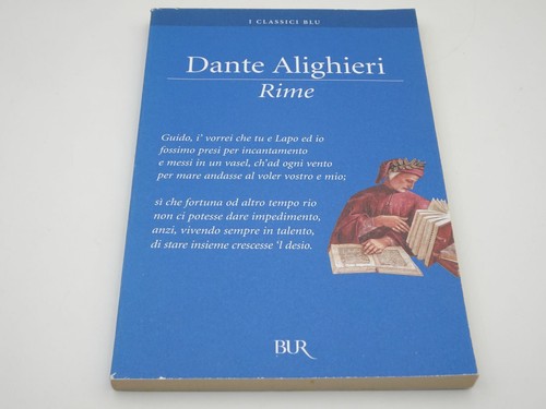 Rime dante alighieri bur - di,