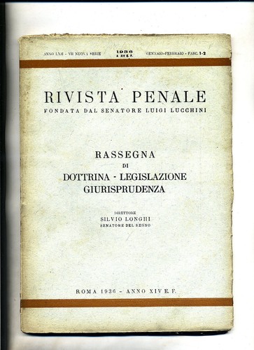 Rivista penale rassegna di - rassegna,