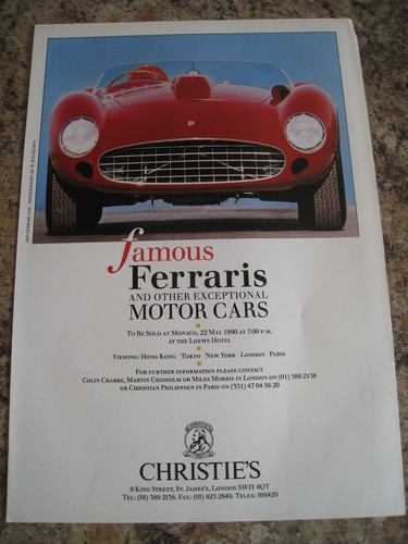 Famous ferraris cars sold - famous,