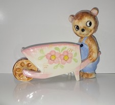 Vintage Bear Wheel Barrel