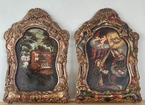 Pannelli legno dipinto - legno,