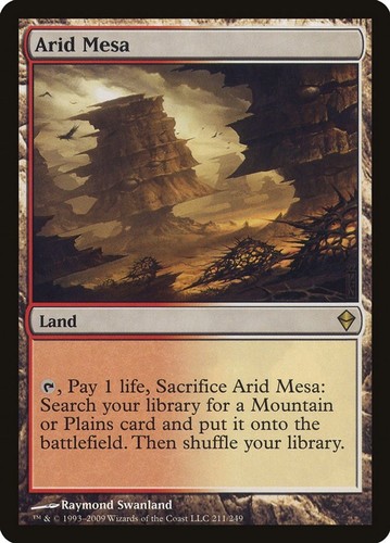 Arid mesa 211 rare zendikar - mesa,
