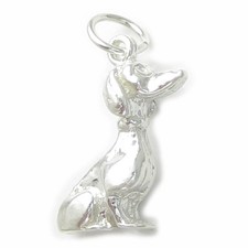 Ciondolo in argento sterling bassotto .925 x 1 ciondoli cani salsiccia cane!