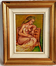 QUADRO VECCHIO SU RAME CON