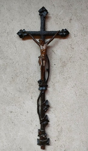 Crocifisso antico legno - crocifisso,