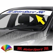 Motor Sport sun visor strip