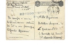 CARTOLINA MILITARE IN FRANCHIGIA POSTA MILITARE N. 65 FG. VG 1942