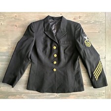 Abito donna US Navy nero giacca De Rossi & Son 12JP grado CPO uniforme autentica