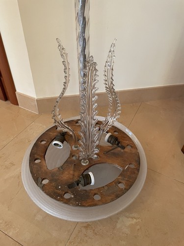 Lampadario antico vetro - in,