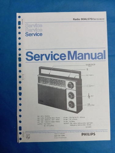 Radio philips 90al570 - radio,