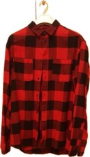 Camicia a quadri rossi e nero uomo H&M