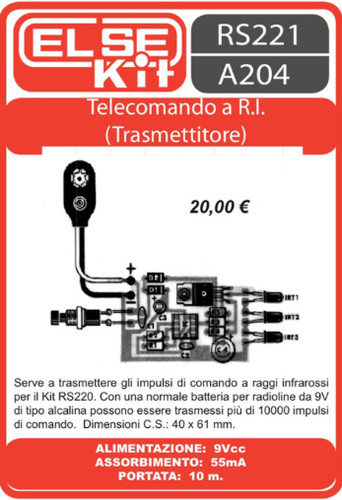 Telecomando raggi infrarossi - telecomando, a