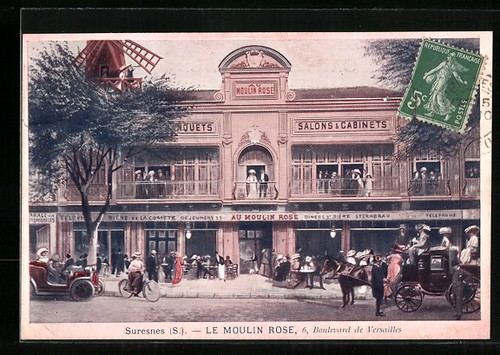 Cpa suresnes moulin - suresnes,, rose