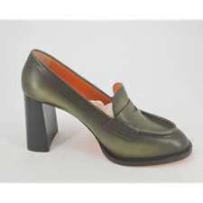 Mocassini Verdi Con Tacco Alto SANTONI T. 36,5