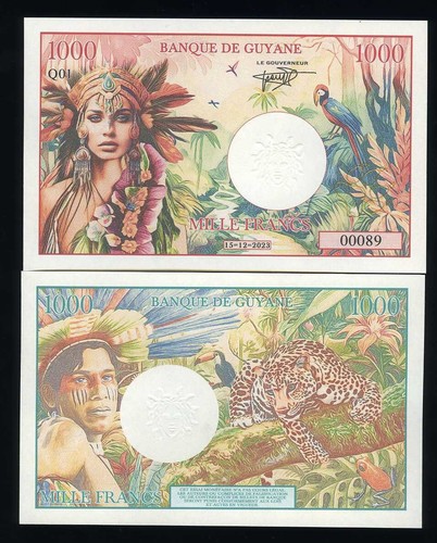 Guyana francese 1000 franchi - 1000,