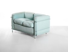 LC2 Cassina divano azzurro