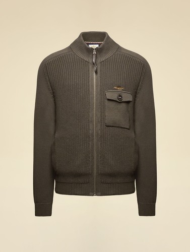 Maglia cardigan zip