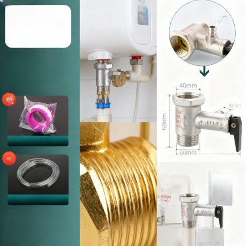 Valvola sicurezza ottone - in,