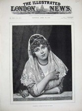 Vecchia Stampa Antica 1890