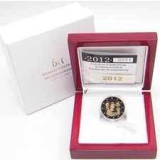 2 EURO PROOF LUSSEMBURGO 2012 "MATRIMONIO GUILLAUME STEPHANIE" LUXEMBOURG BE PP