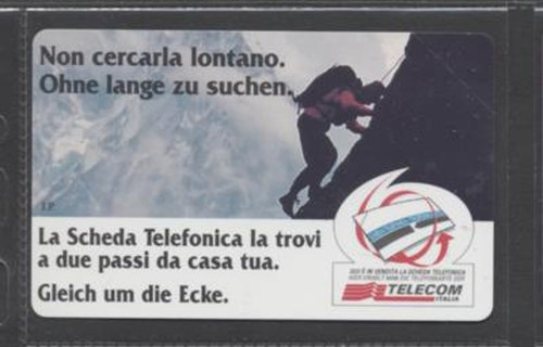 Scheda telefonica bilingue - scheda,